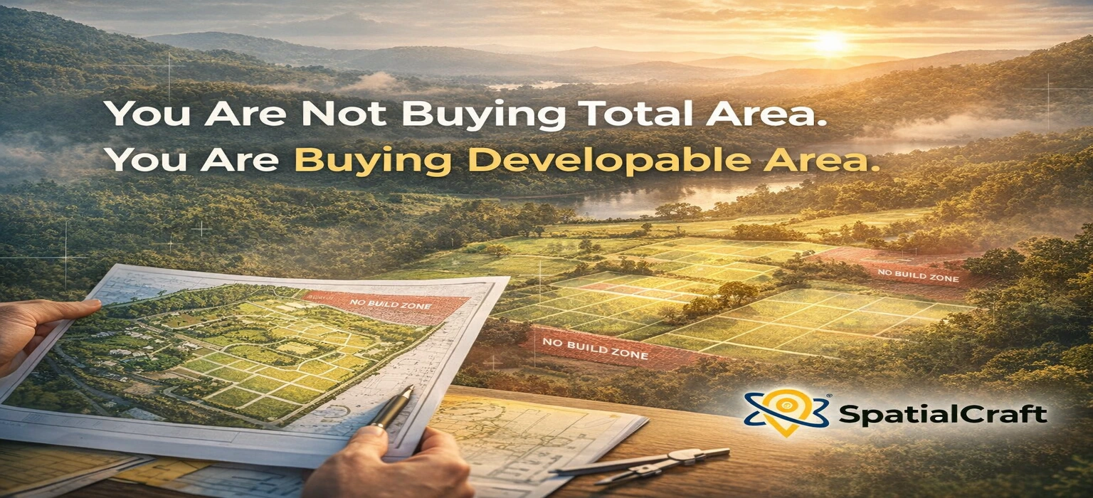 You Are Not Buying Total Area. You Are Buying Developable Area ...